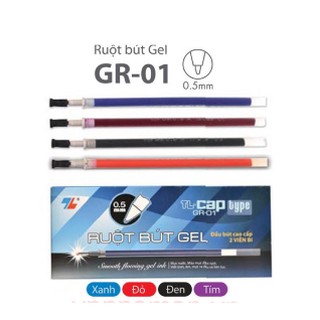 COMBO 10 Ruột bút bi nước thiên Long + bút gel group 08
