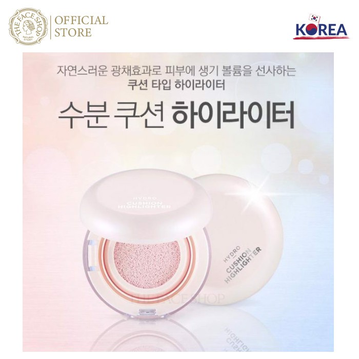 Phấn Nước Trang Điểm TheFaceShop Hydro Cushion Hightlighter 04 Flash 8g | BigBuy360 - bigbuy360.vn
