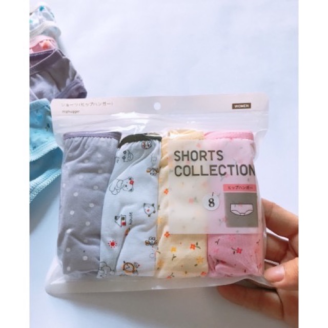 Túi Zip 4 Quần Chíp Cotton Cho Bé ( có size)