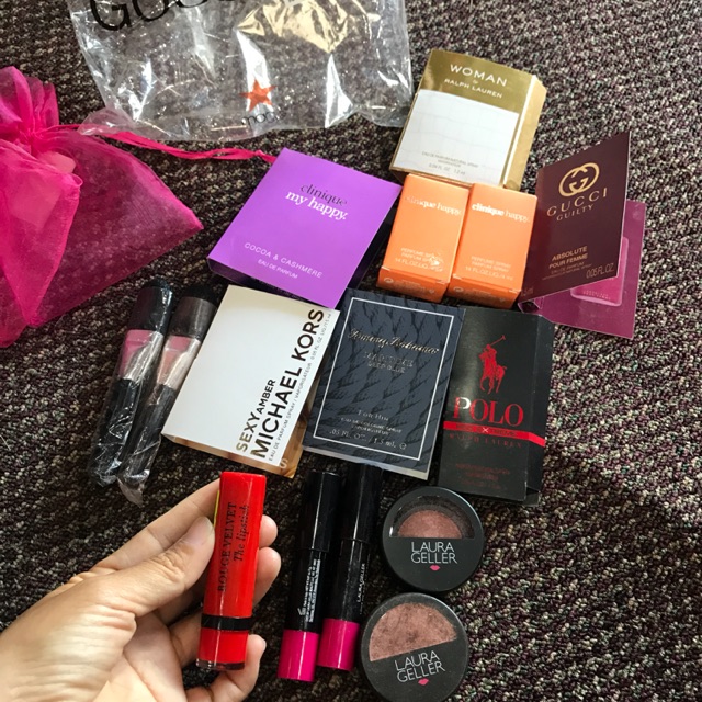 Set nước hoa clinique, son velvet 07