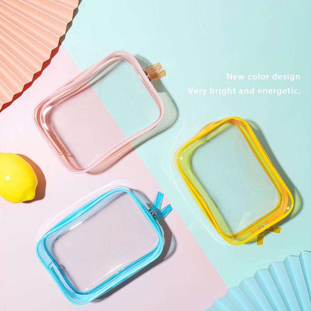 Set 2 Túi Đựng Mỹ Phẩm Bằng Nhựa PVC Trong Suốt Chống Thấm Nước MIHAN1