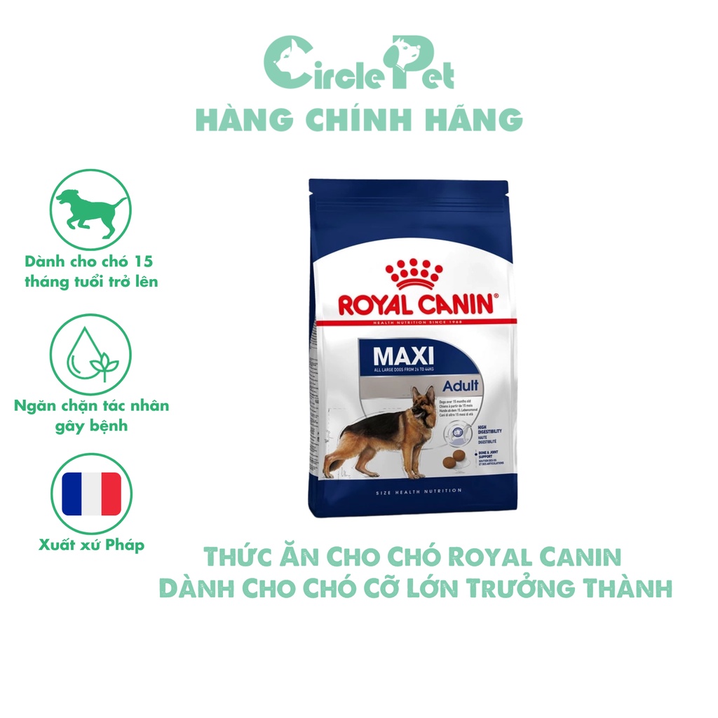 Thức Ăn Cho Chó Royal Canin Dành Cho Chó Kích Cỡ Lớn Trưởng Thành Túi Lớn 10kg/16kg - Circle Pet
