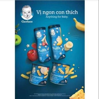Bánh ăn dặm gerber 4 vị