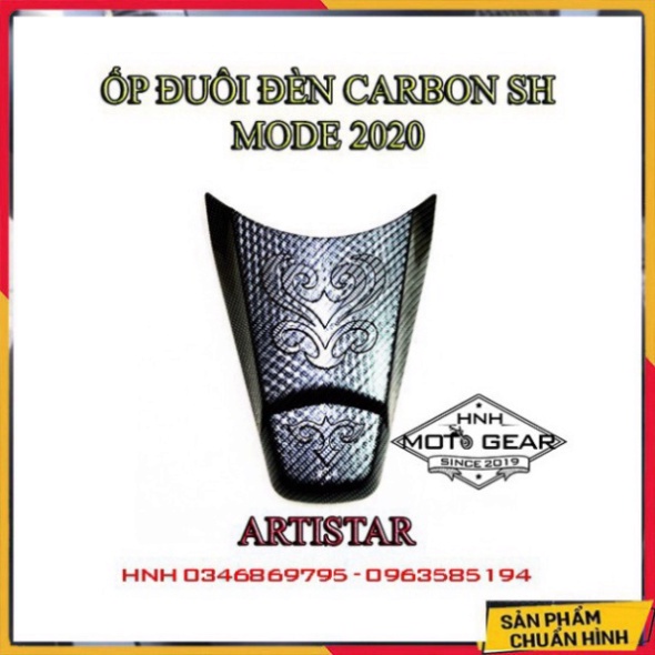 Ốp Đèn Soi Biển Carbon SH Mode 2020 Artista Chính Hãng