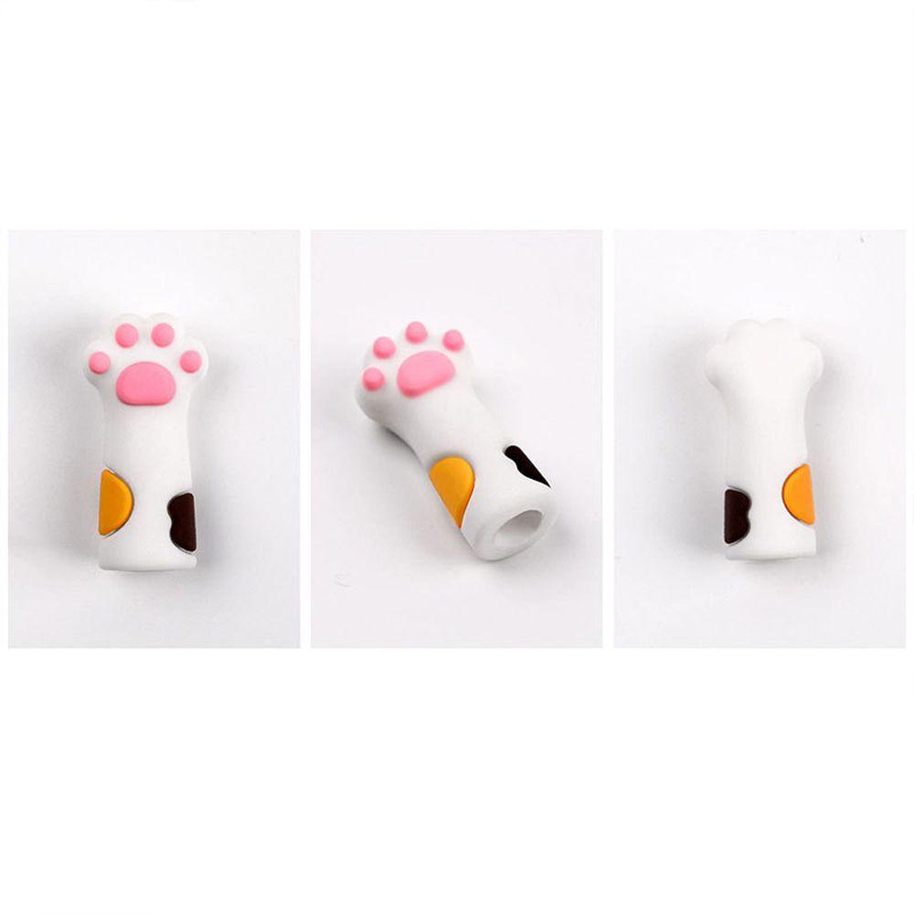 Vỏ bọc bảo vệ đầu kềm cắt móng tay bằng silicon mềm mại kiểu bàn chân mèo xinh xắn tùy chọn màu sắc