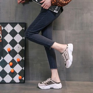 Sục thể thao độn đế ánh bạc