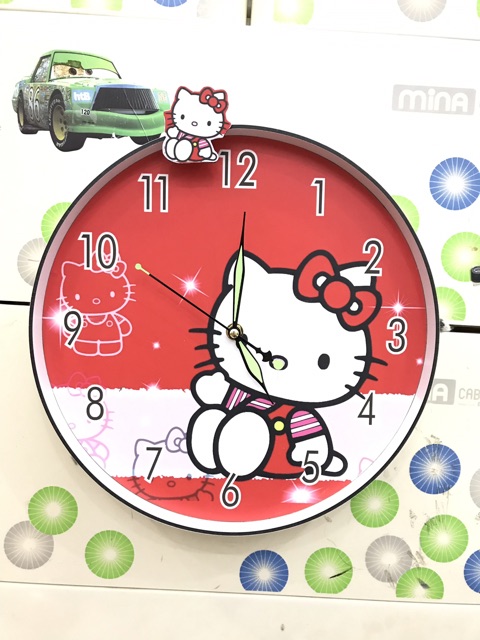 [ĐỒNG HỒ] TREO TƯỜNG CHO BÉ - HELLO KITTY