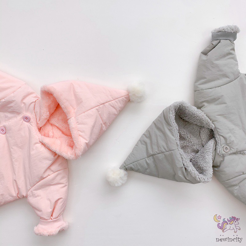 Áo khoác cotton có mũ thời trang cho bé dễ thương