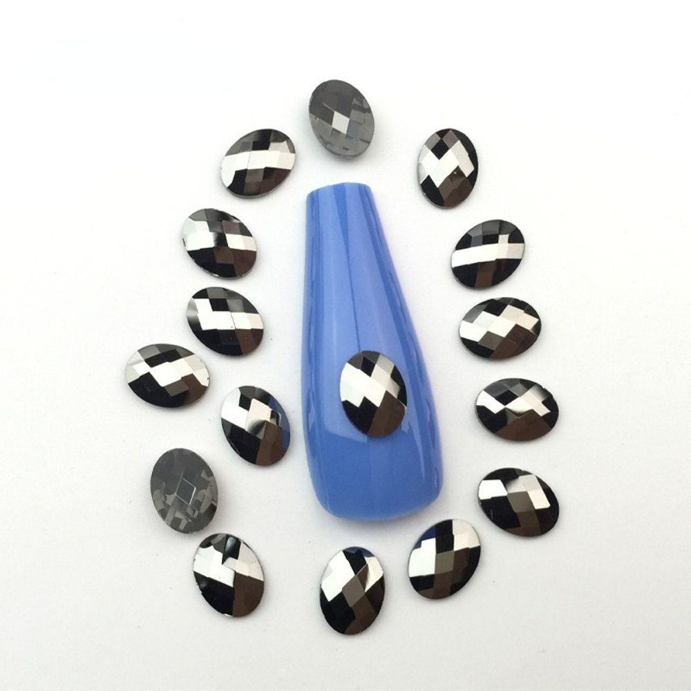 QQMALL Hạt Charm 3D Màu Đen Thanh Lịch Dùng Trang Trí Móng Tay DIY