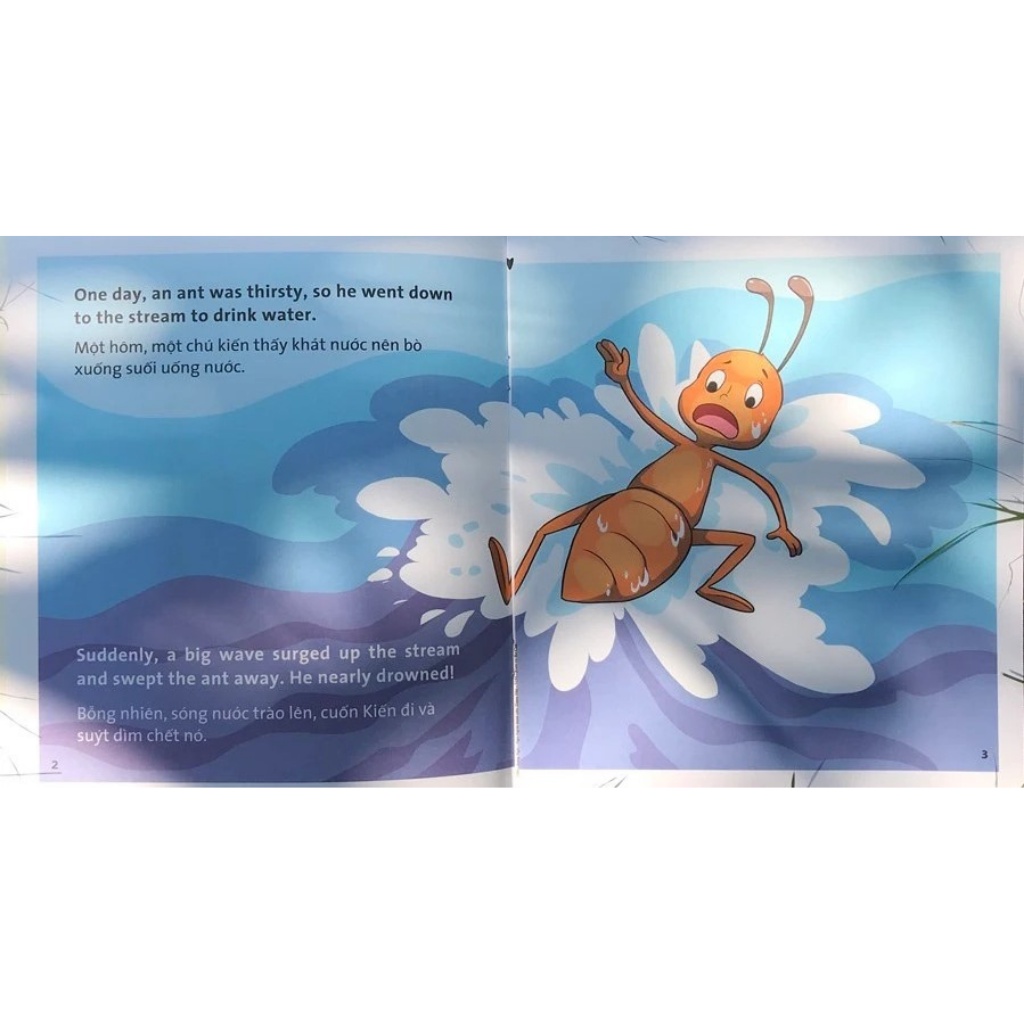 Truyện Tranh Ngụ Ngôn Thiếu Nhi - Kiến Và Chim Bồ Câu