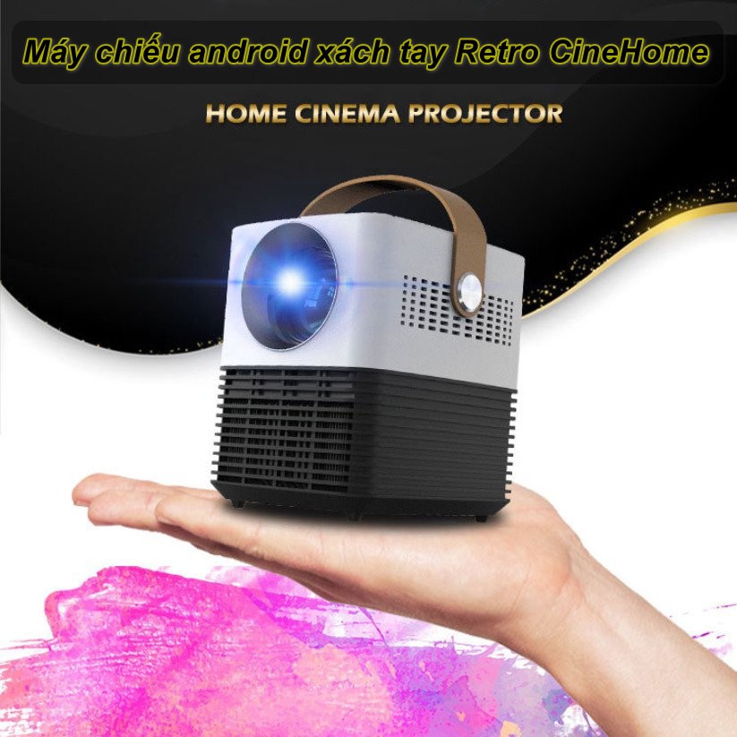 Máy chiếu android xách tay Retro CineHome - Home and Garden