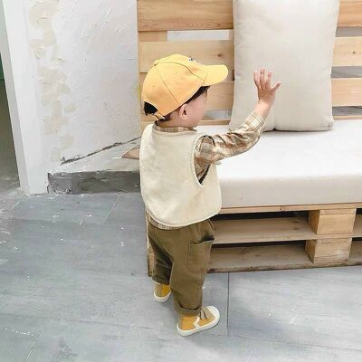 BÁN SỈ - COMBO 2 ÁO BÒ GILE XANH BE CHO BÉ TRAI BT163