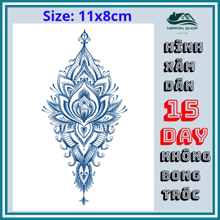 Hình Xăm Dán 15 Ngày Không Phai 11 x 18 cm Mẫu 476