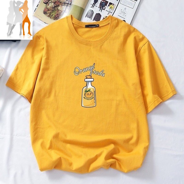 [Có full video] Áo thun unisex hình lọ cam Orange Juice form rộng tay lỡ - Trùm Chuyên Sỉ Thời Trang - 150620201028 | BigBuy360 - bigbuy360.vn