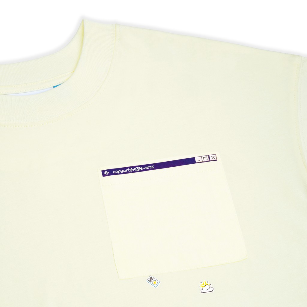 [Mã SKAMCLU7 giảm 10% Tối Đa 50K đơn 0Đ] LEVENTS® MINI ICON POCKET TEE/ WHITE CREAM | BigBuy360 - bigbuy360.vn
