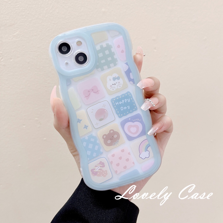 Ốp Điện Thoại Mềm Trong Suốt Hình Gấu Cho IPhone 14 13 12 11 Pro Max X XR Xs Max 8 7 6 6s Plus SE 2020
