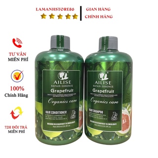 Dầu gội xả bưởi AILISE chống rụng tóc - kích thích mọc tóc phục hồi tóc , combo dầu gội bưởi 850ml * 2