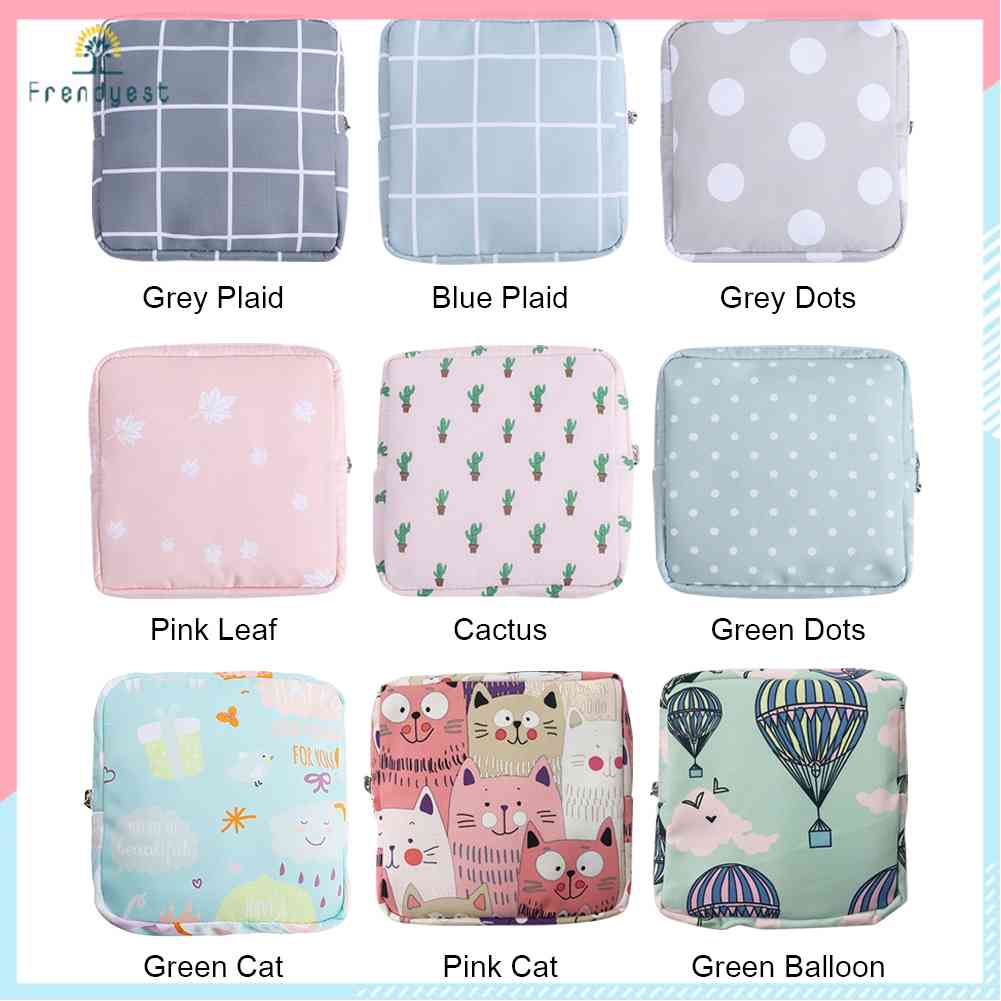 Túi Đựng Băng Vệ Sinh / Khăn Ăn / Tiền Xu Mini Tiện Dụng Cho Nữ