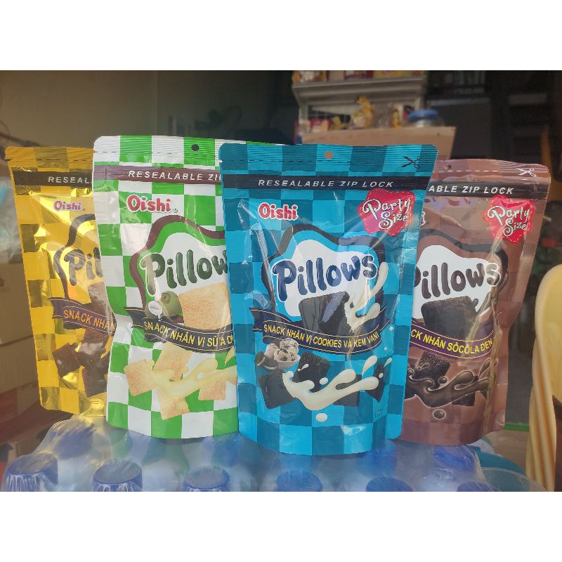 Bánh pillows snack nhân vị sữa dừa/ socola/ vani 85g/ 45g