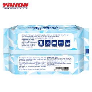 COMBO 5 BAO KHĂN ƯỚT WAKE-UP 20 MIẾNG/BAO(MUA 1 LỐC TẶNG 1 LỐC)