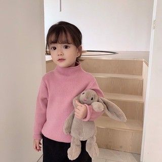 N00418 Áo len cổ lọ trẻ em [Sẵn 5 màu]