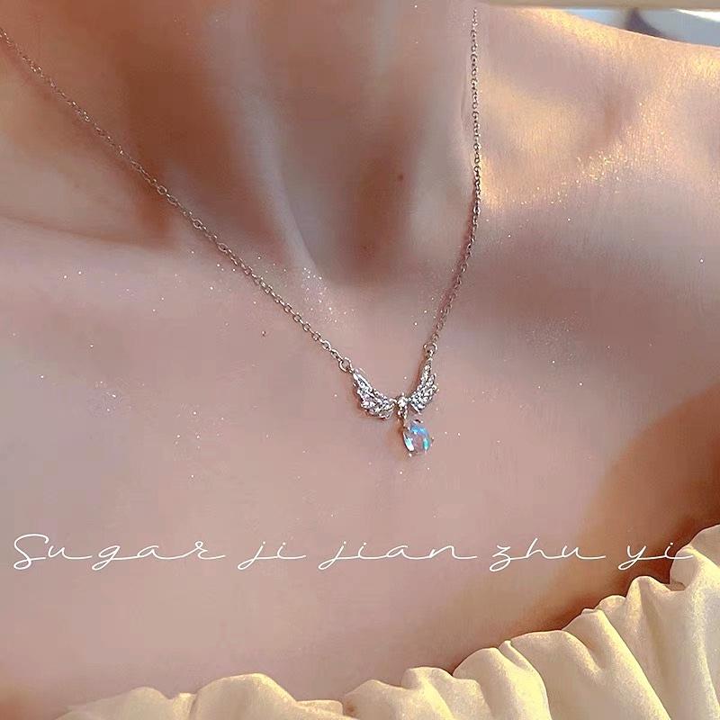 Vòng cổ Mạ Bạc Mặt Đôi Cánh Thiên Thần