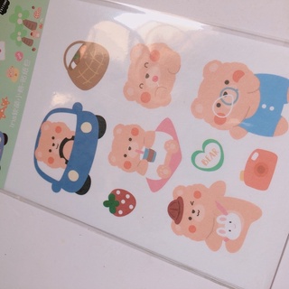 [Bottu] Sticker/nhãn dán dễ thương 4 tấm
