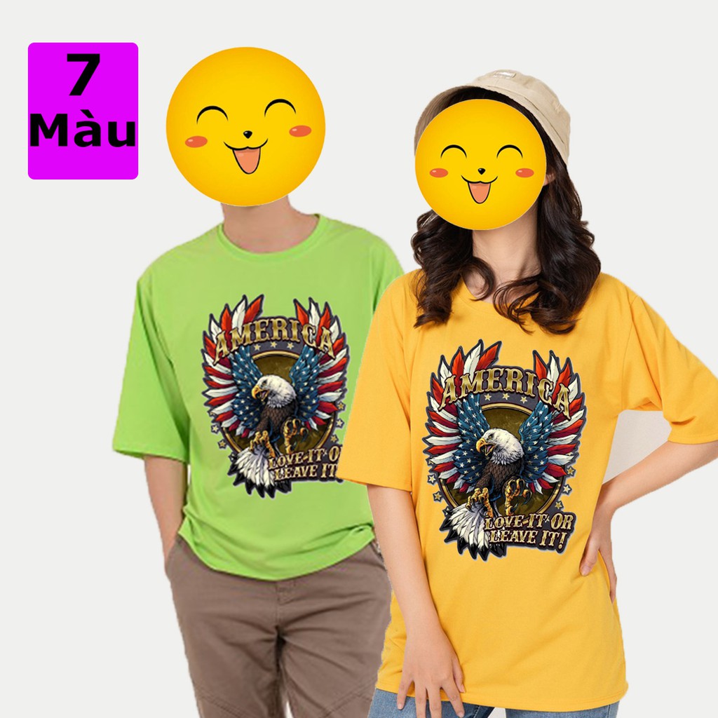 Áo Thun Tay Lỡ 🔥FREESHIP🔥Áo Thun Nam Nữ UNISEX Đại Bàng American