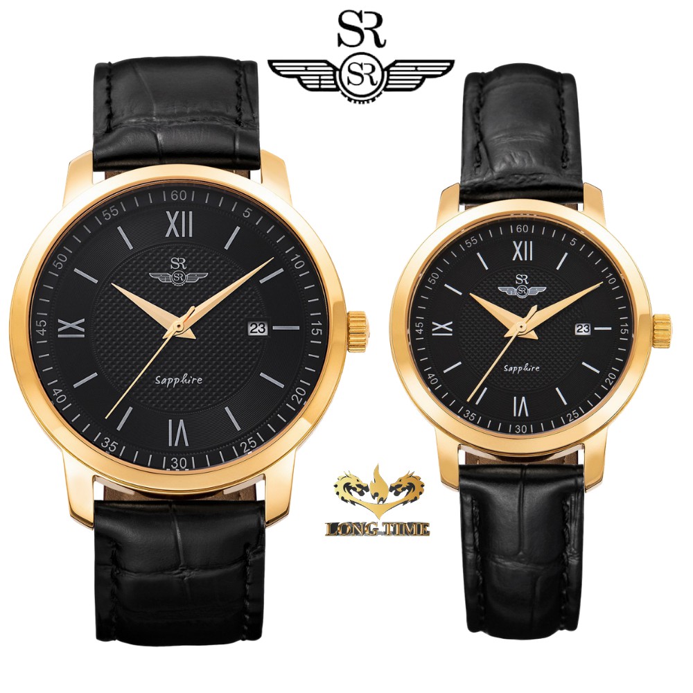 Đồng hồ đôi SRWATCH SG3002.4601CV - SL3002.4601CV mặt kính Sapphire chống trầy chống nước sang trọng lịch