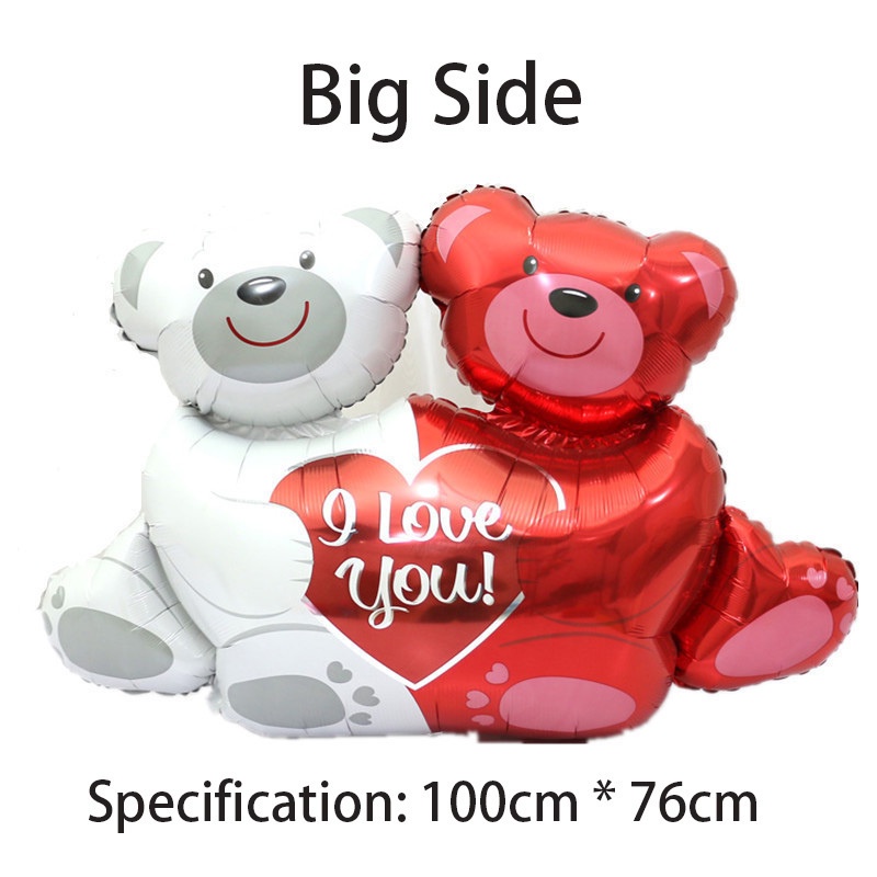 Bộ Cờ Hình Trái Tim In Chữ I Love You Dùng Để Trang Trí Tiệc Cưới / Sinh Nhật