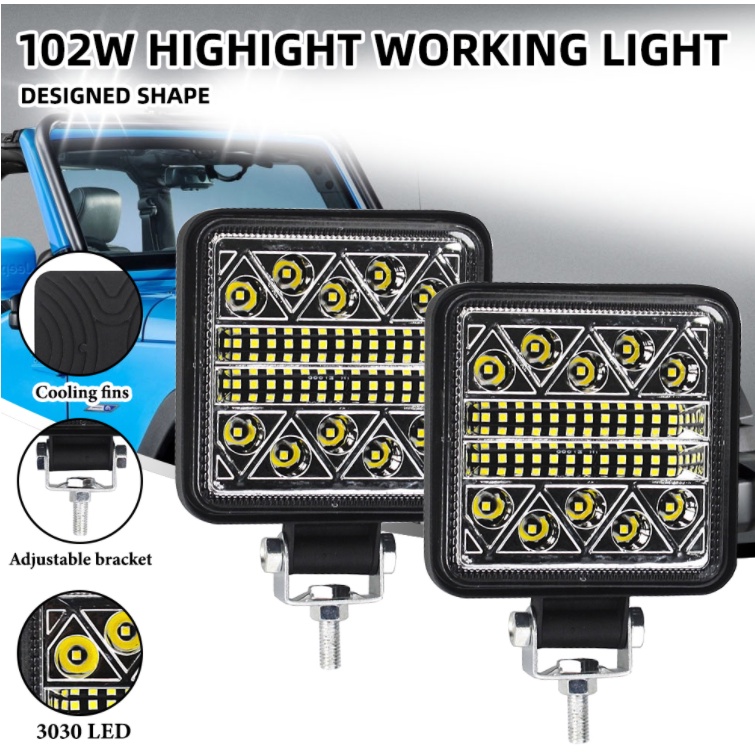 Đèn pha xe hơi KEVANLY 102W 3030 LED 34SMD