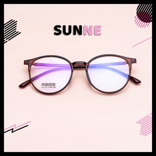Gọng kính cận thời trang Unisex Sunne 513 dáng tròn to cho mặt dài màu đỏ, nâu và hồng