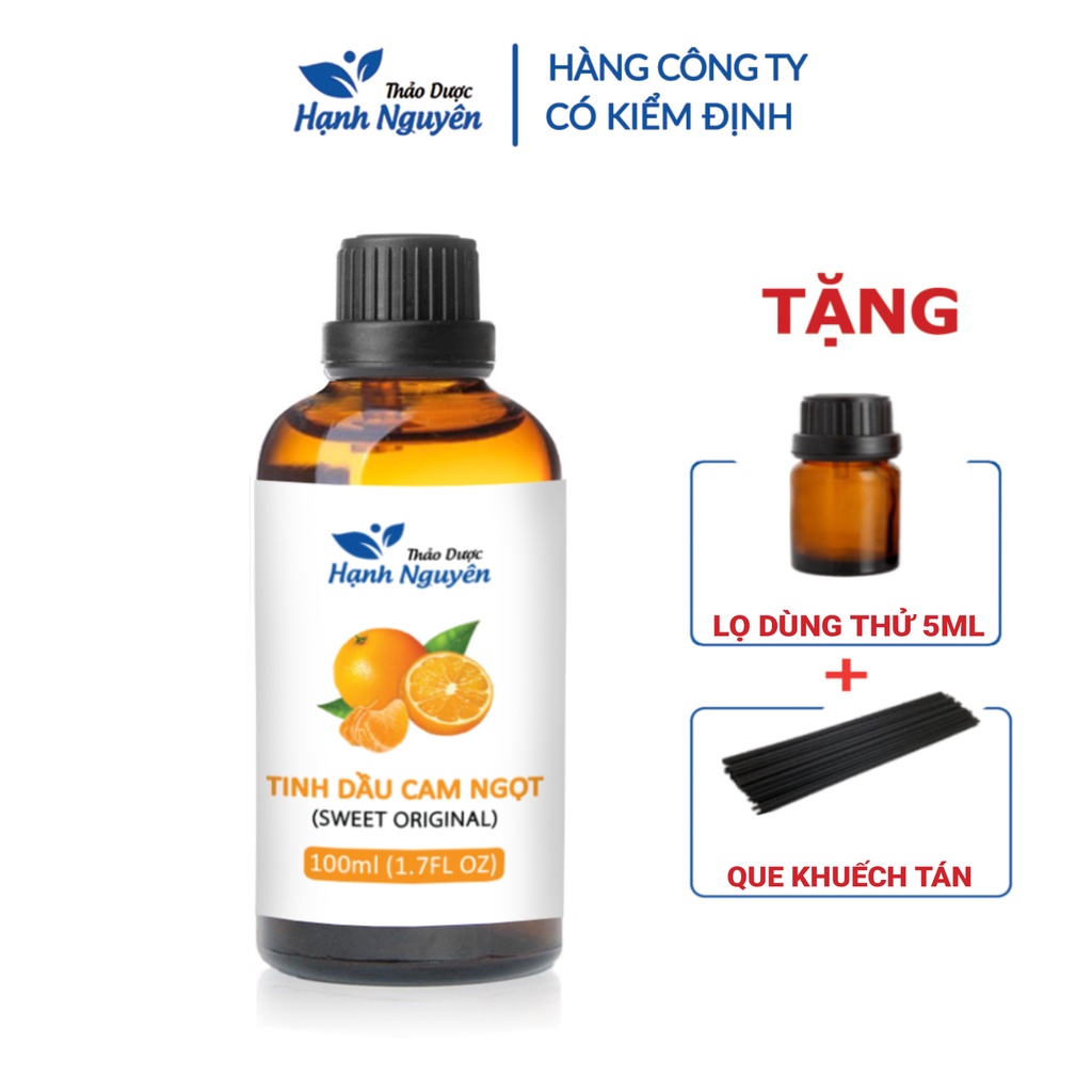 Tinh dầu Cam Ngọt 100ml, cân bằng cảm xúc, thư giãn tinh thần, tốt cho tim mạch - Thảo dược Hạnh Nguyên