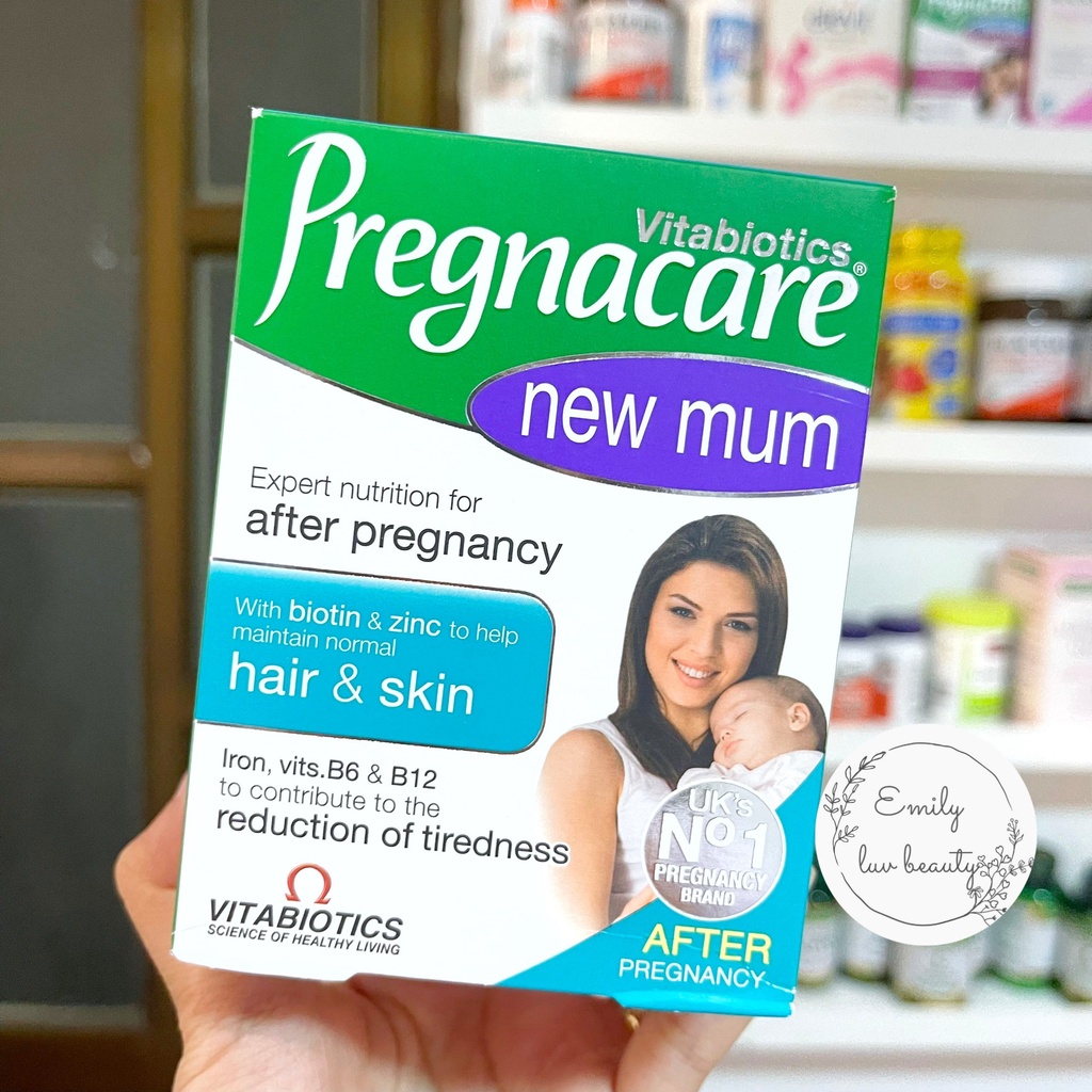 Vitamin cho mẹ sau sinh Pregnacare New Mum UK DATE 2024