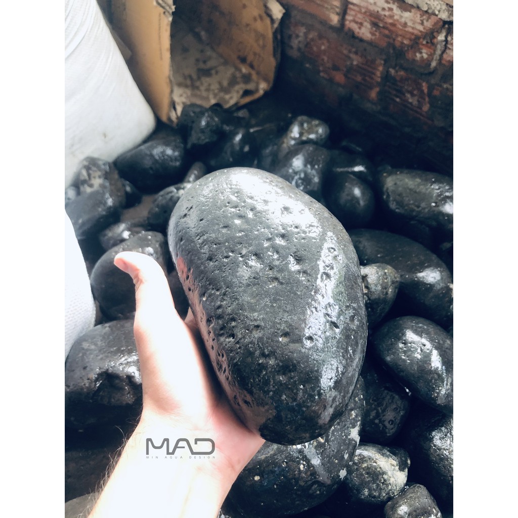 Đá Cuội đen lỗ