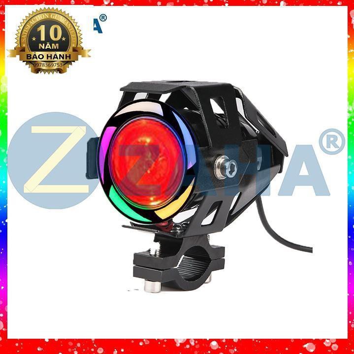 COMBO 2 Đèn trợ sáng U7 Zaha 7 màu dành cho oto moto xe máy