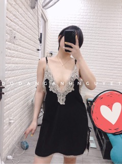 Váy ngủ phối ren hình thật