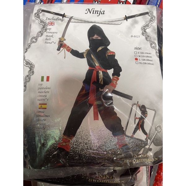 Bộ hoá trang Haloween Ninja kèm phụ kiện