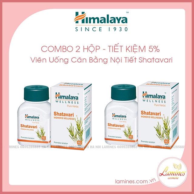 Himalaya Shatavari - Viên Uống Cân Bằng Nội Tiết Tố Nữ | Tablets 60 Viên