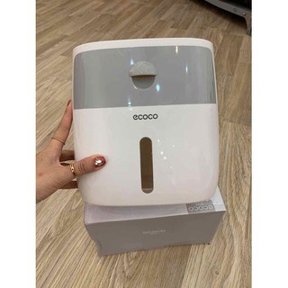 HỘP GIẤY VỆ SINH CAO CẤP ECOCO 2 TẦNG CHỐNG NƯỚC, HỘP ĐỰNG GIẤY VS 2 NGĂN
