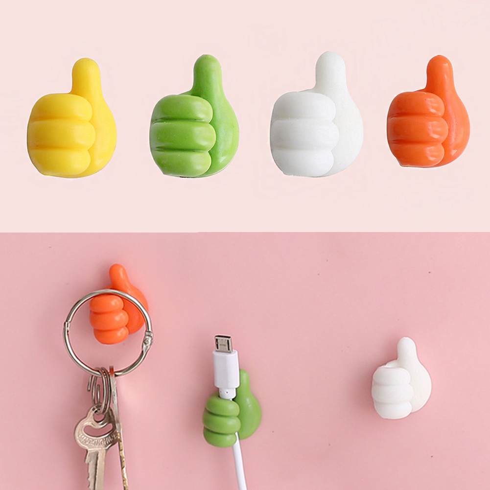 Móc Treo Chìa Khóa / Dây Cáp Dữ Liệu Đa Năng Dán Tường Không Cần Đục Lỗ Mạnh Mẽ Dễ Thương
