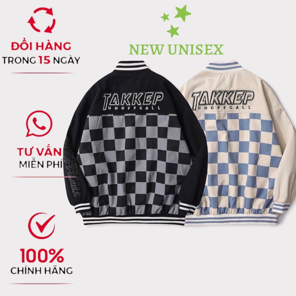 Áo Khoác Dù Bomber Nam Nữ Kiểu Dáng Thể Thao in Chữ U Kèm  Họa Tiết Caro Siêu Hot Trend