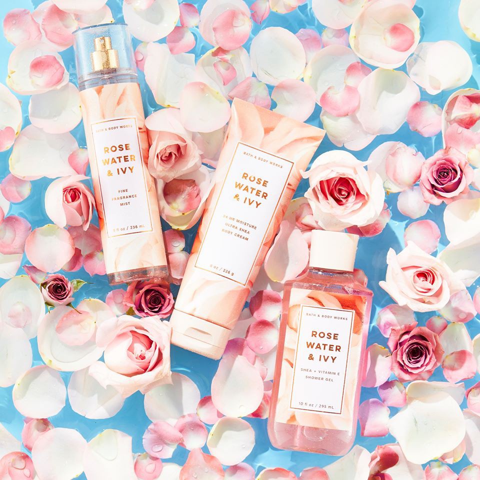 🍥Sữa Dưỡng thể toàn thân Rose Water Ivy - Bath and Body Works 🍥