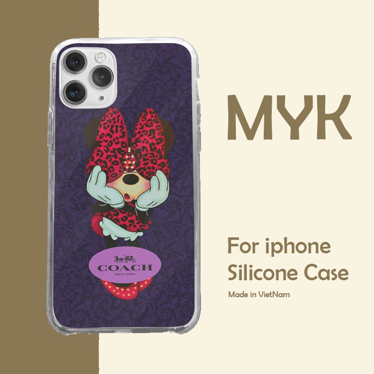 Ốp Lưng COACH NEW YORK Chuột Mickey dể thương cho Iphone 5 6 7 8 Plus 11 12 Pro Max X Xr 31