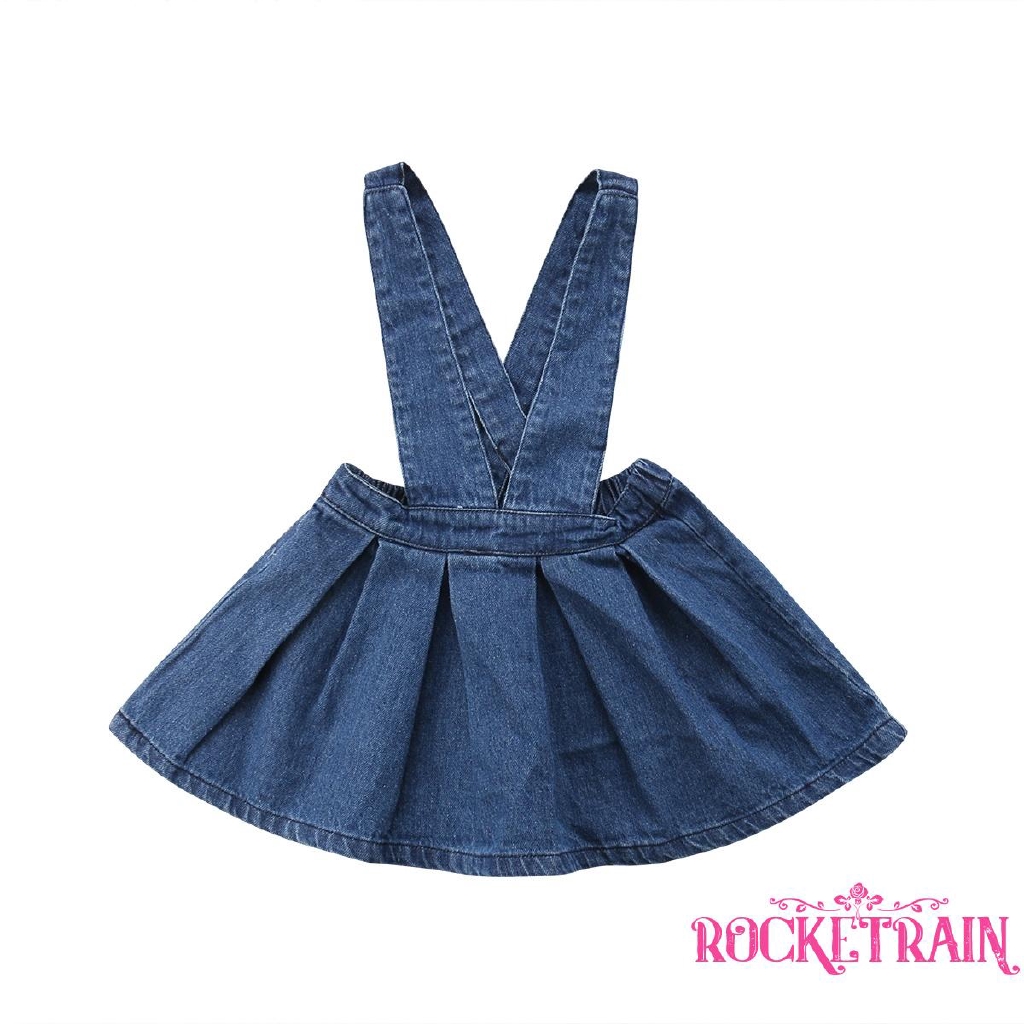 Đầm yếm denim dễ thương cho bé gái