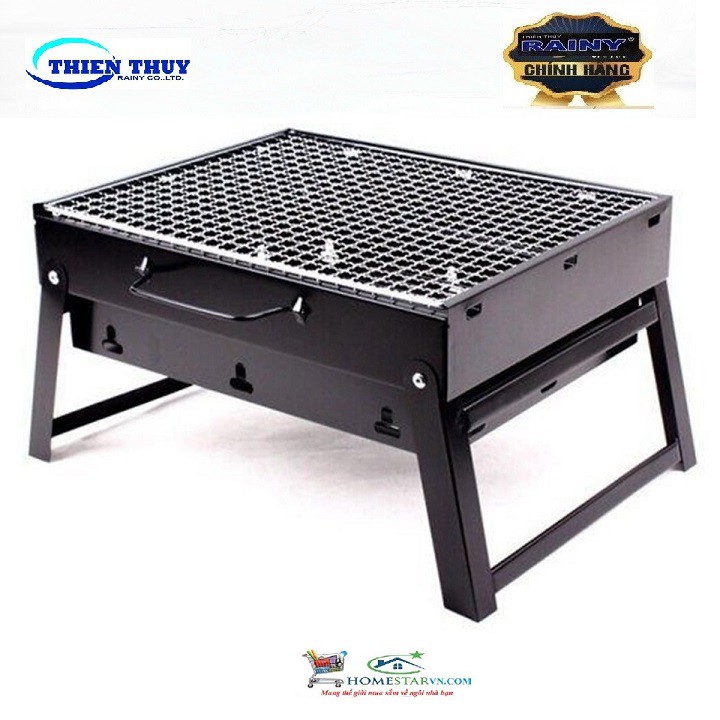 Bếp Nướng Than Hoa, Than Củi Vuông - Rainy Cao Cấp - Hàng Chính Hãng - RN1