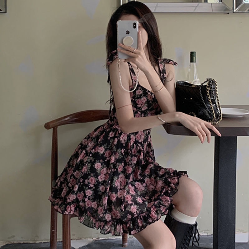 (MớI) Đầm NgắN In Hoa GợI CảM, DàNh Cho Nữ