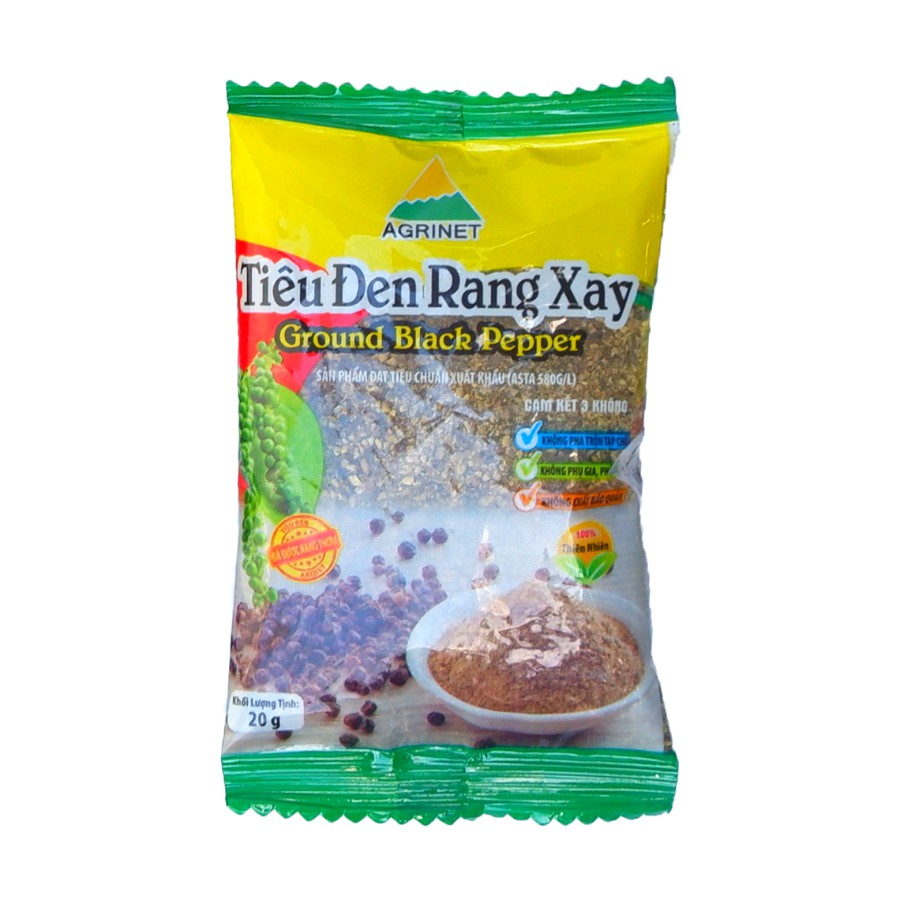 Tiêu Đen Rang Xay Gói 20g