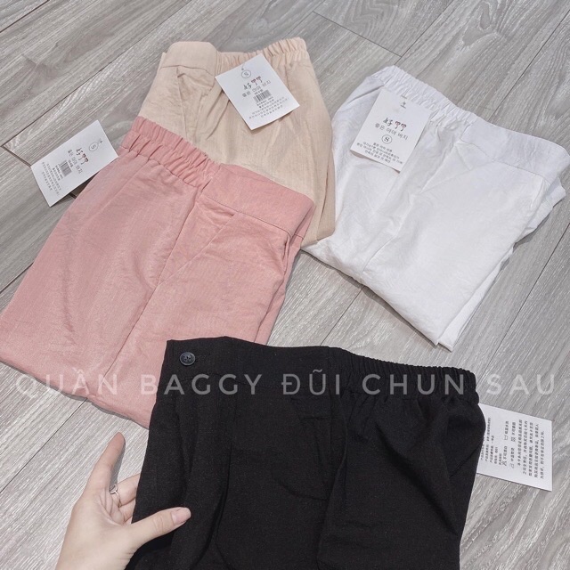 Sale !!! Quần Dài Đũi Chun Sau Nữ (1131 )