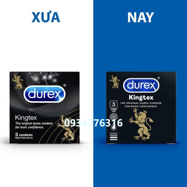 ✅ Bao cao su Durex Kingtex Hộp 3-12 bao